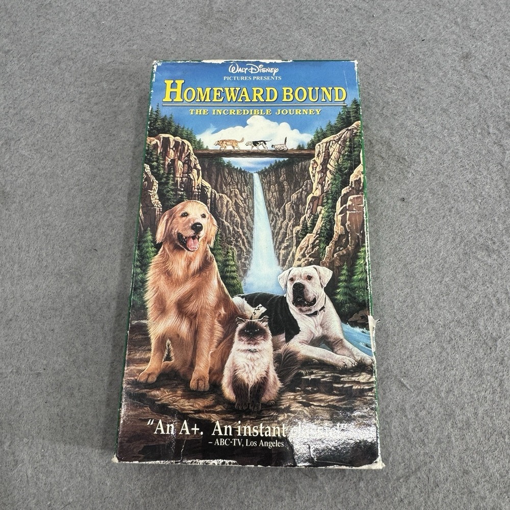 Homeward‎ Bound: The Incredible Journey VHS 1993 Slip Case Vintage